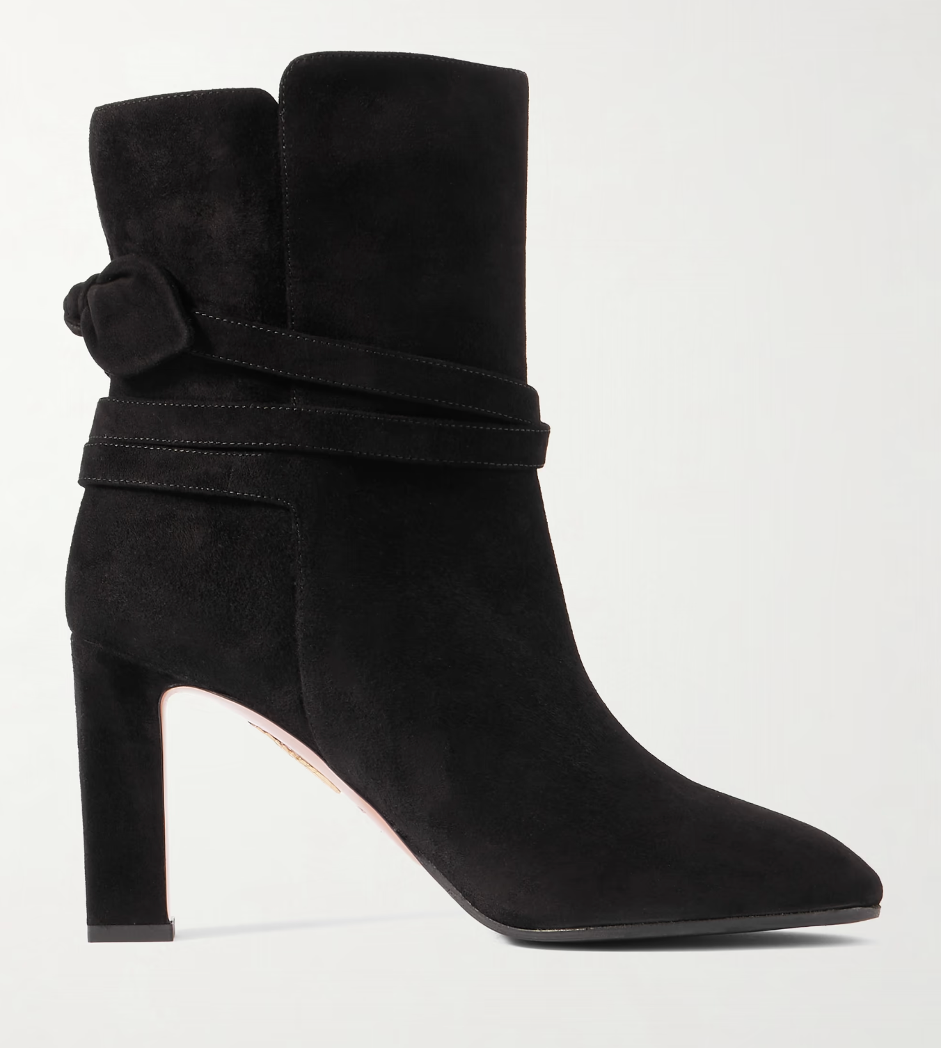 Very Bow Tie 85 suede ankle boots